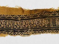 MA 355  MA 355, Kairo, koptisch, Zierstreifen, Wolle, Leinen, H 7,0 cm, B 22,6 cm